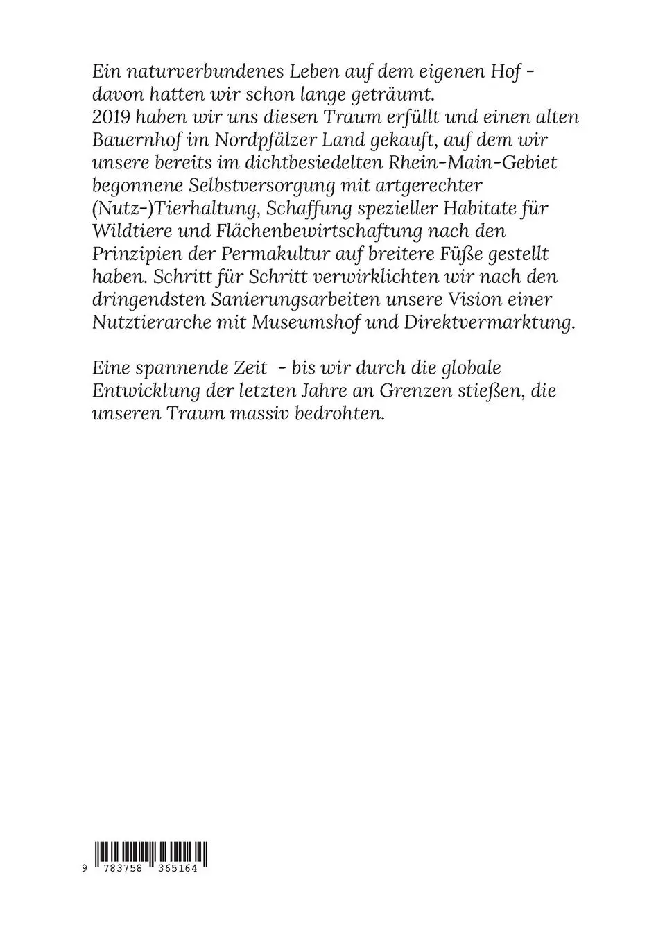 Rückseite: 9783758365164 | Dem Herzen gefolgt | Unser Traum vom Leben auf dem eigenen Hof | Buch