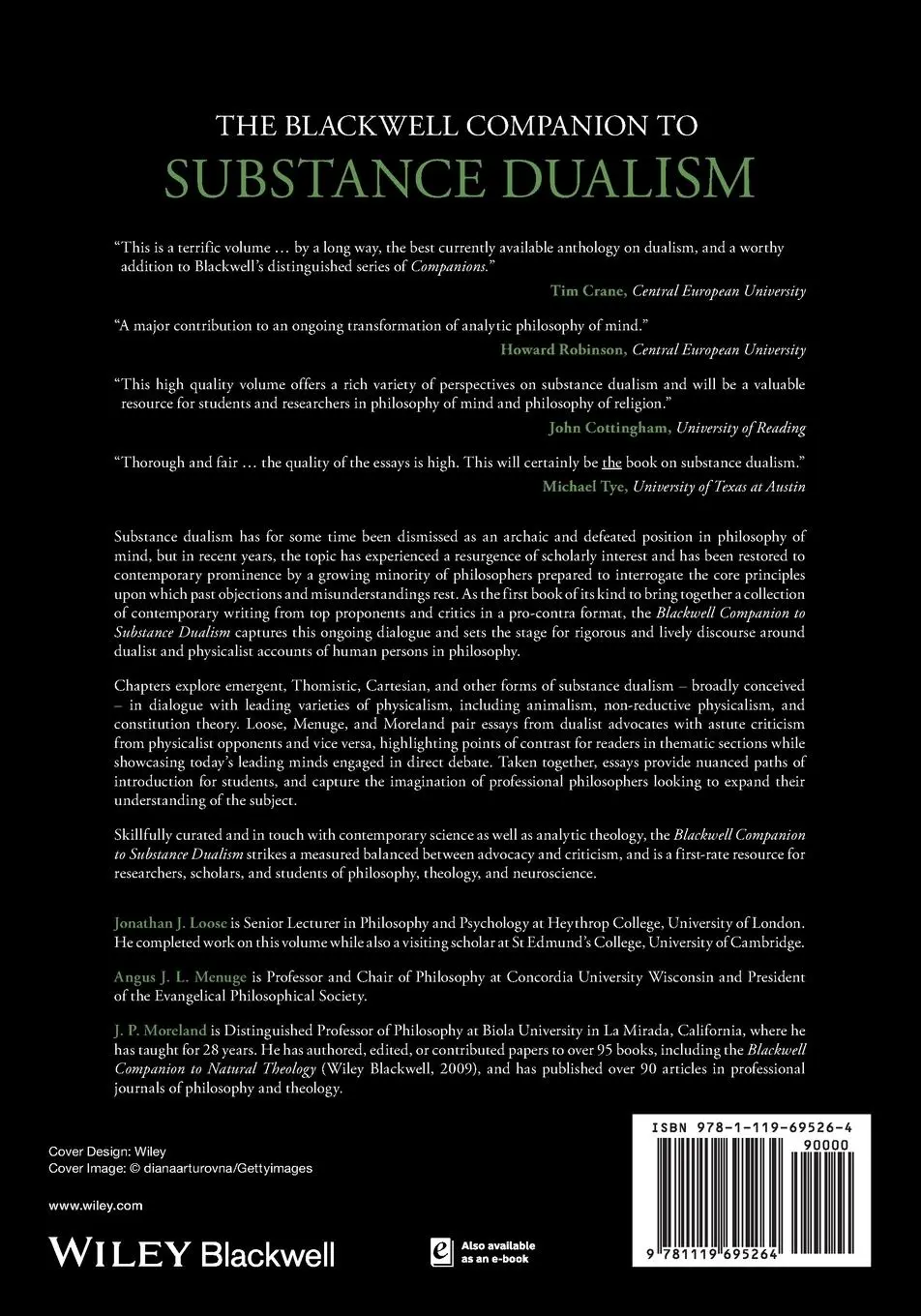 Rückseite: 9781119695264 | The Blackwell Companion to Substance Dualism | Loose (u. a.) | Buch