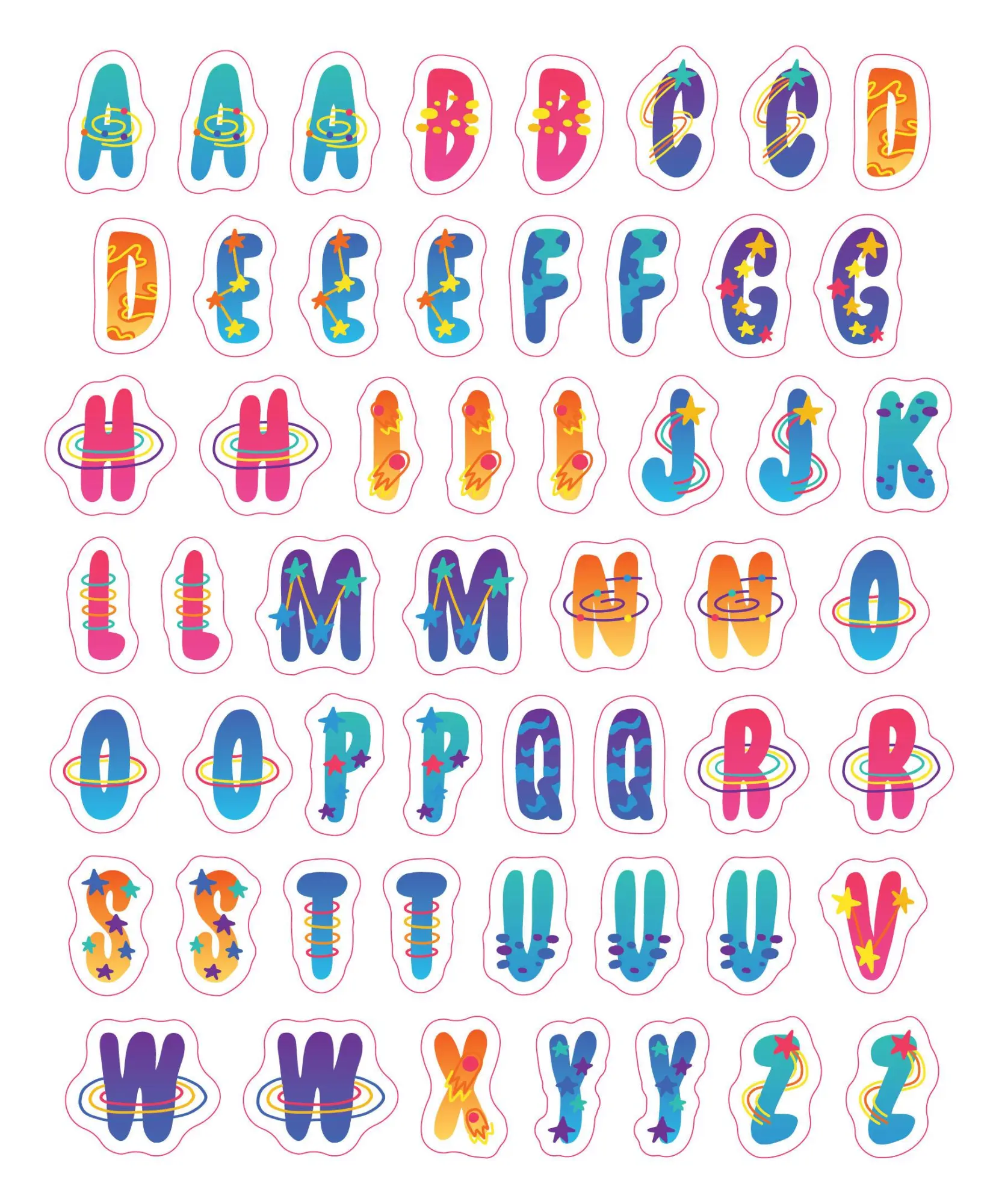 Bild: 9781523515264 | So. Many. Letter Stickers. | 3,820 Alphabet Stickers for Word Nerds