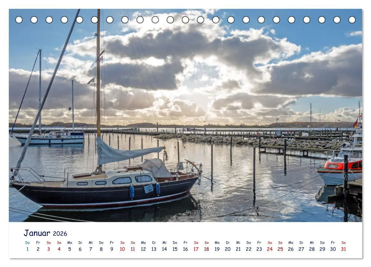 Bild: 9783457915264 | Maritime Schlei (Tischkalender 2026 DIN A5 quer), CALVENDO...