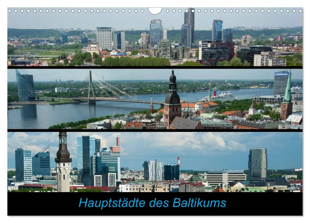 Cover: 9783516175264 | Hauptstädte des Baltikums (Wandkalender 2026 DIN A3 quer), CALVENDO...