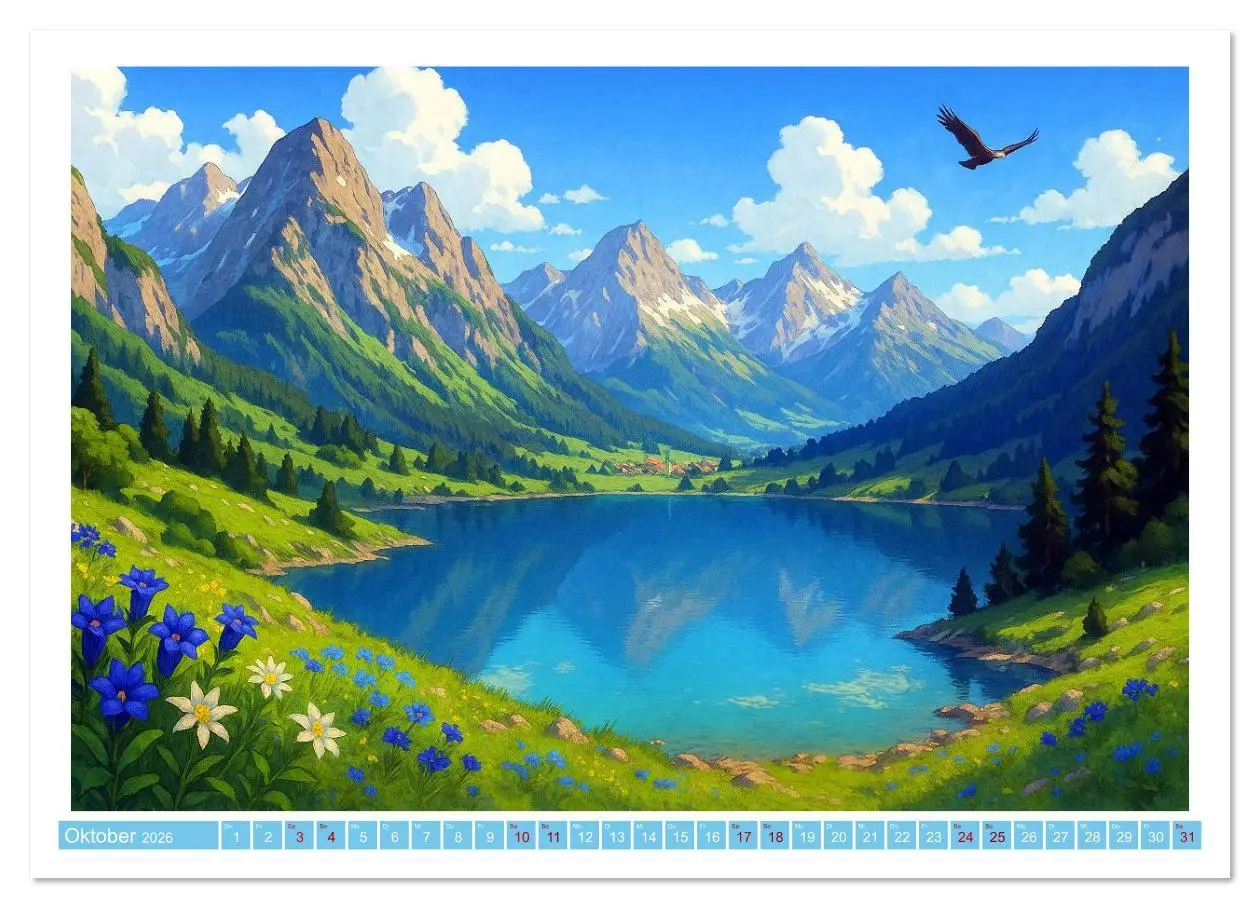 Bild: 9783516625264 | Wo Heidi gern gewesen wäre (Wandkalender 2026 DIN A2 quer),...