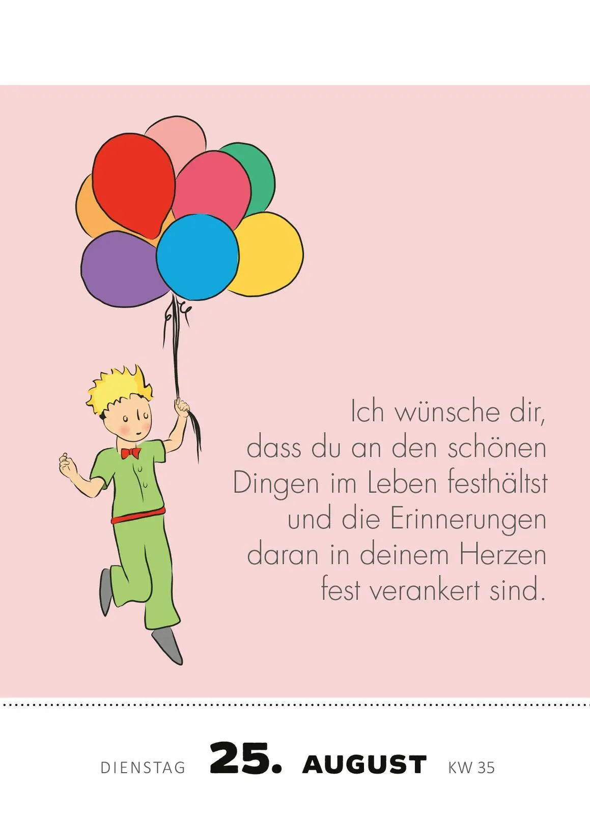 Bild: 4014489135364 | Abreißkalender Man sieht nur mit dem Herzen gut ... 2026 | Kalender