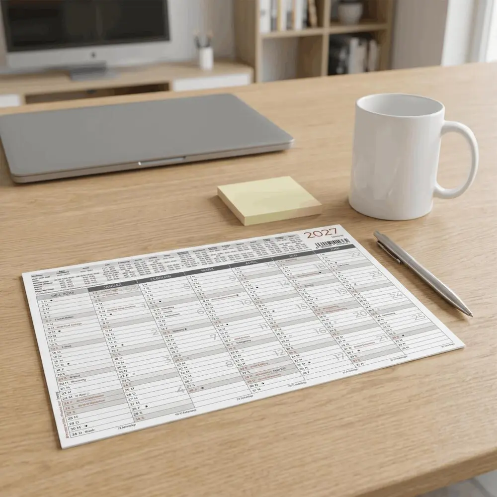 Bild: 4069095015364 | Tafelkalender A5 beidseitig 2027 | Kalender | 1 S. | Deutsch | 2027