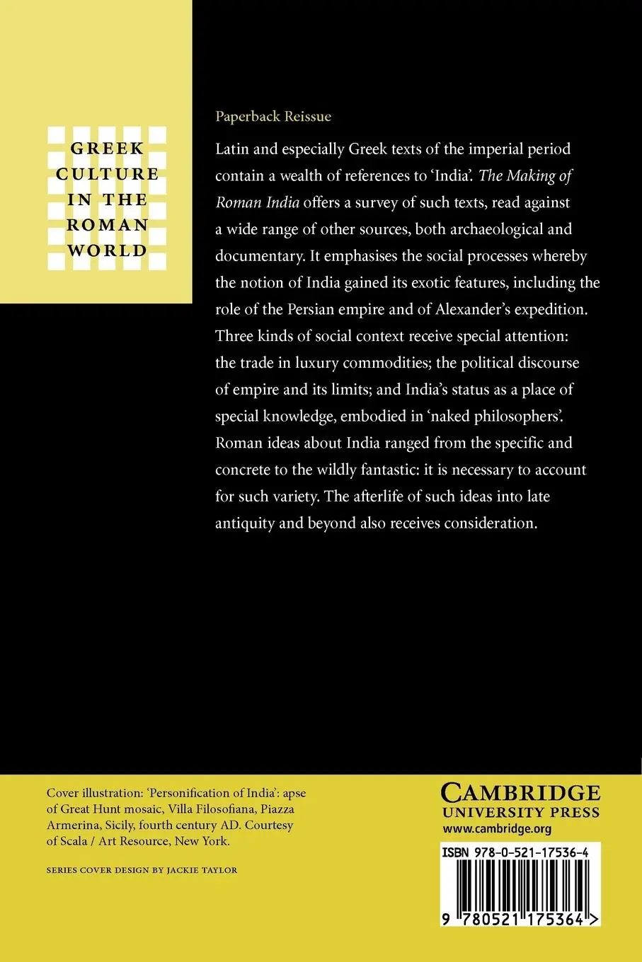 Rückseite: 9780521175364 | The Making of Roman India | Grant Parker (u. a.) | Taschenbuch | 2011