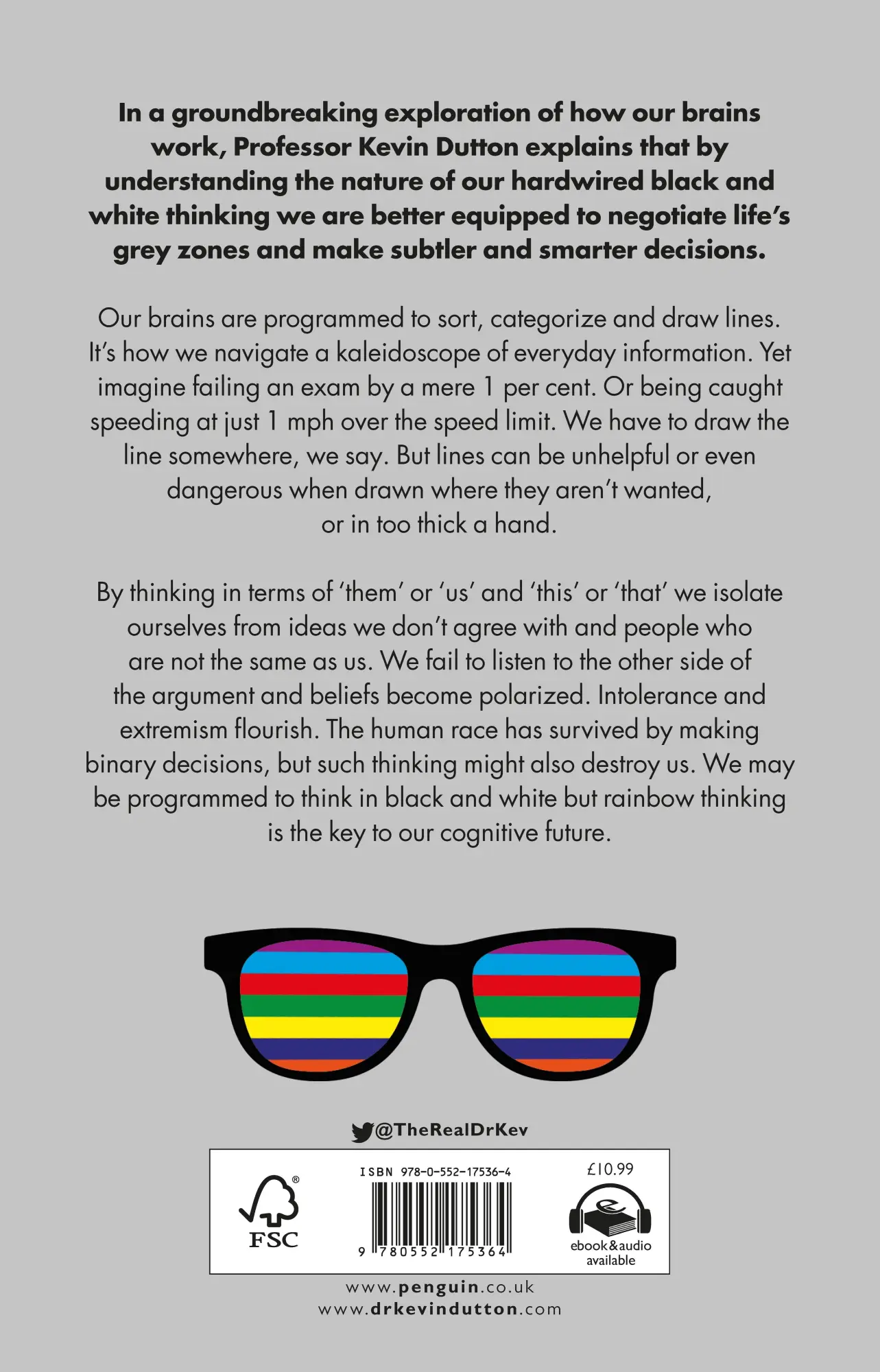 Rückseite: 9780552175364 | Black and White Thinking | Kevin Dutton | Taschenbuch | VIII | 2022