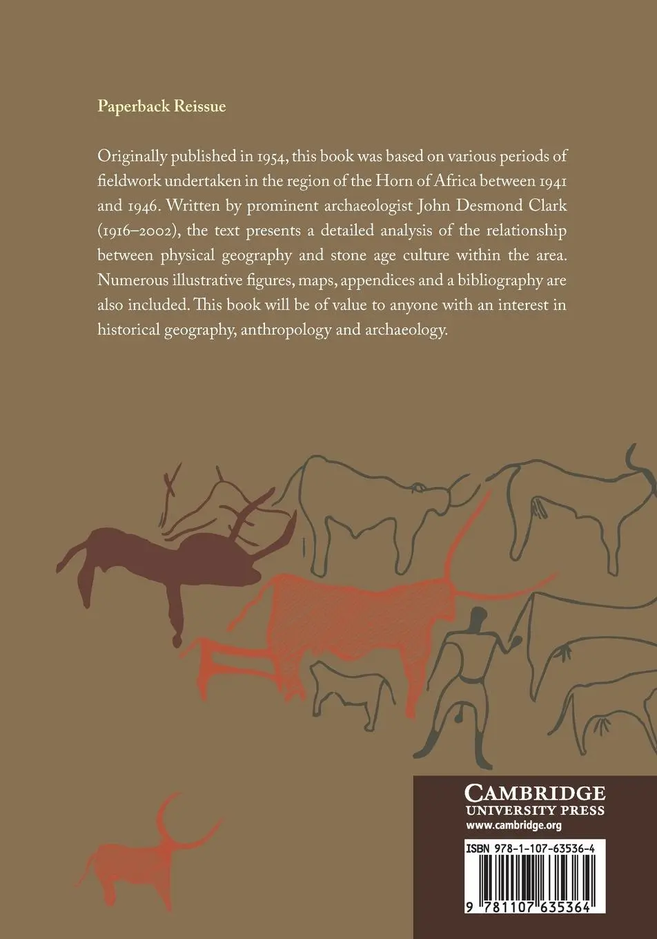 Rückseite: 9781107635364 | The Prehistoric Cultures of the Horn of Africa | J. D. Clark | Buch