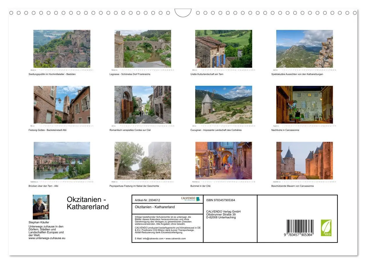Bild: 9783457905364 | Okzitanien - Katharerland (Wandkalender 2026 DIN A3 quer), CALVENDO...