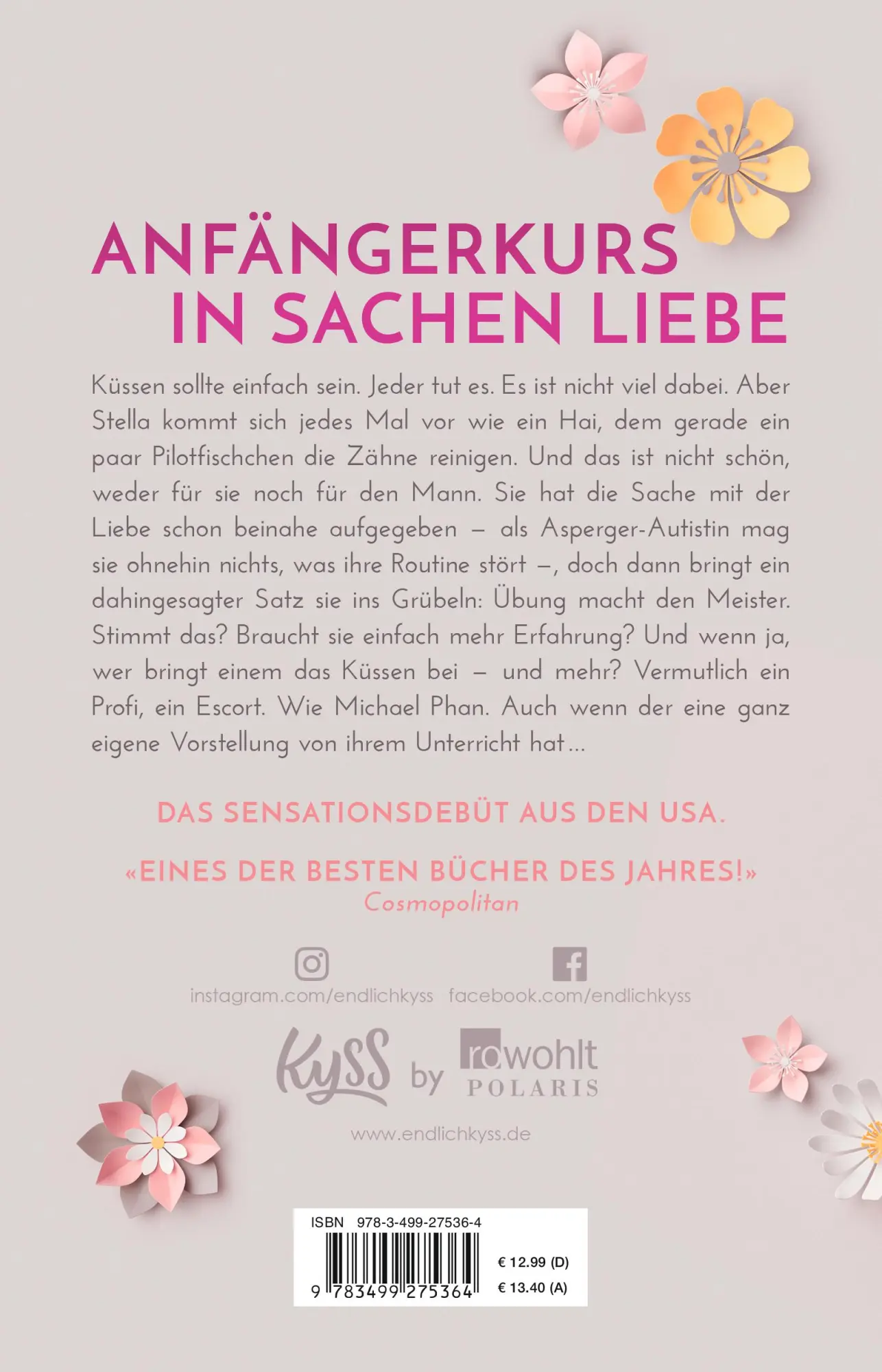 Rückseite: 9783499275364 | Kissing Lessons | Helen Hoang | Taschenbuch | 416 S. | Deutsch | 2019