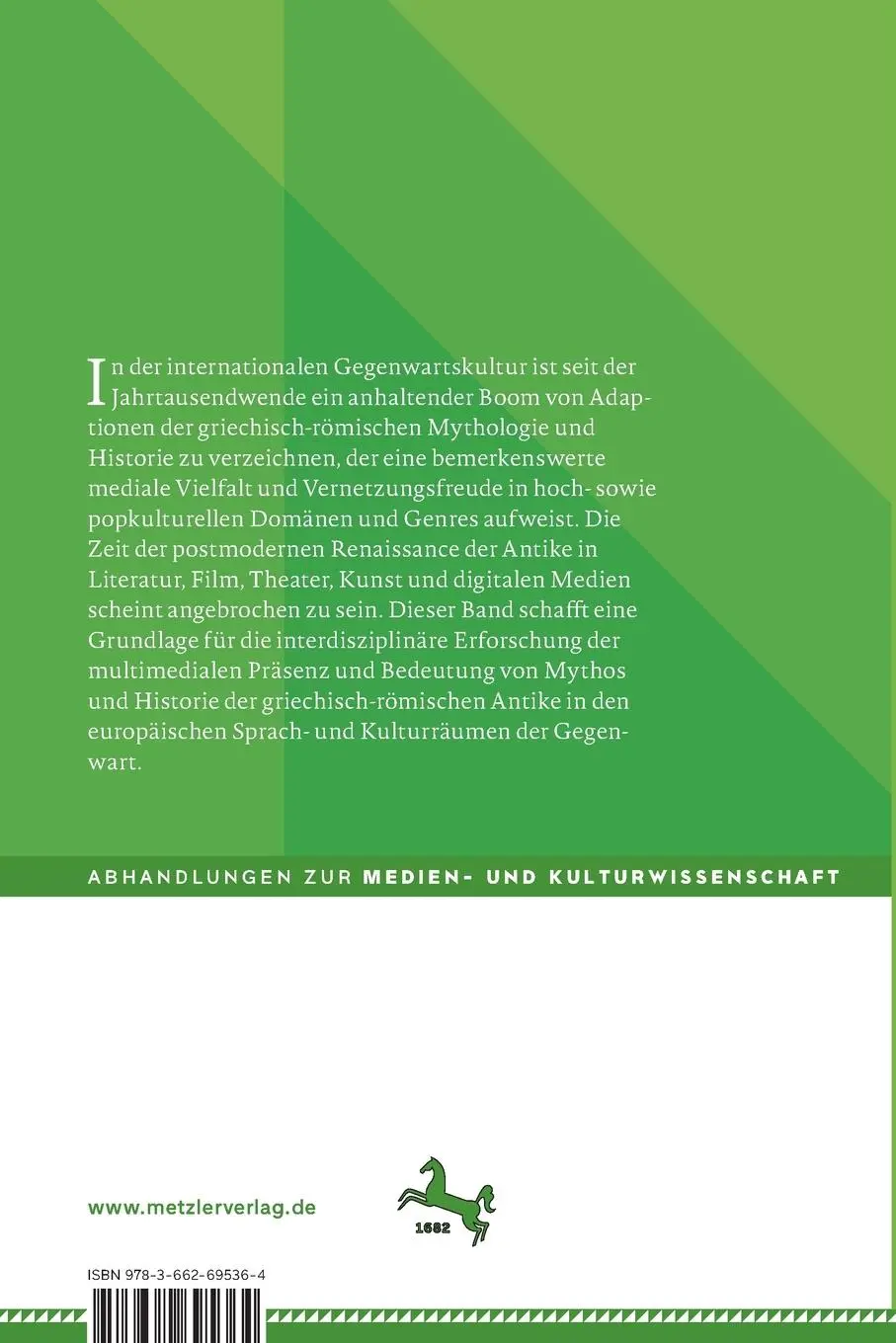 Rückseite: 9783662695364 | Mythen multimedial | Modernste Antike in der Gegenwartskultur | Buch