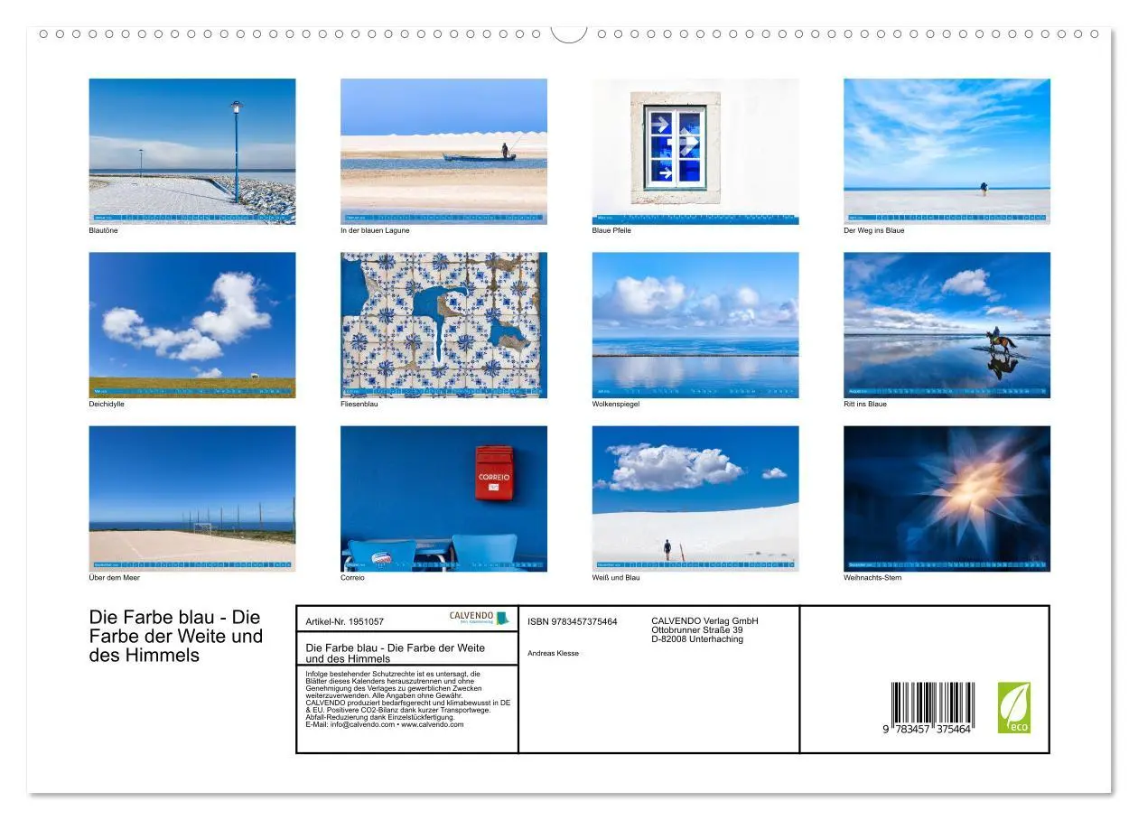 Bild: 9783457375464 | Die Farbe blau - Die Farbe der Weite und des Himmels (hochwertiger...