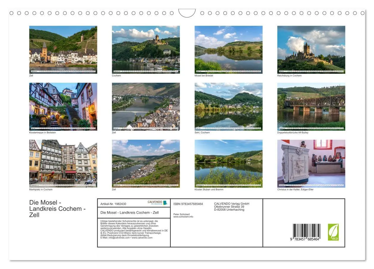 Bild: 9783457685464 | Die Mosel - Landkreis Cochem - Zell (Wandkalender 2026 DIN A3...