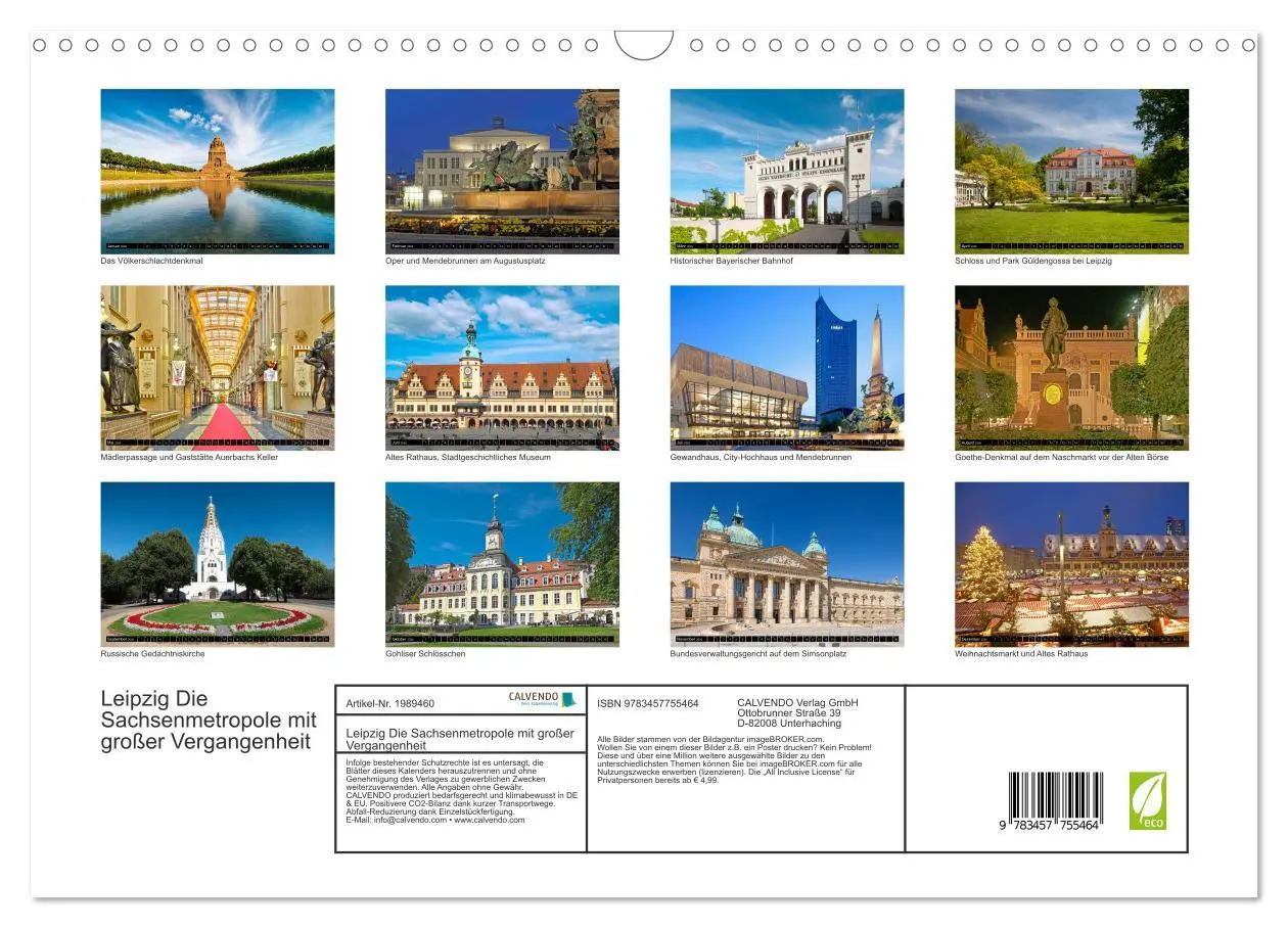Bild: 9783457755464 | Leipzig Die Sachsenmetropole mit großer Vergangenheit (Wandkalender...