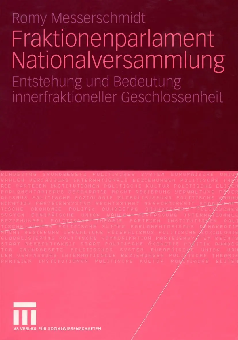 Cover: 9783531145464 | Fraktionenparlament Nationalversammlung | Romy Messerschmidt | Buch