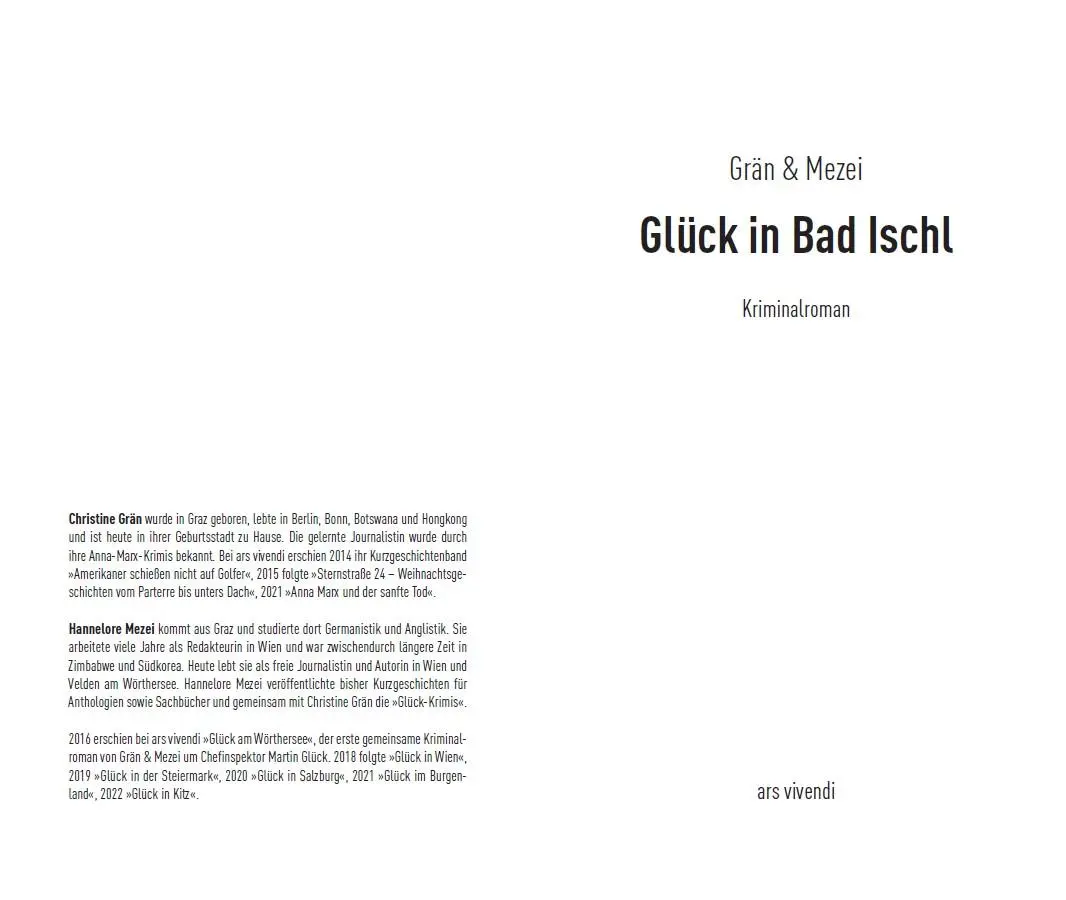 Bild: 9783747205464 | Glück in Bad Ischl | Christine Grän (u. a.) | Taschenbuch | 239 S.