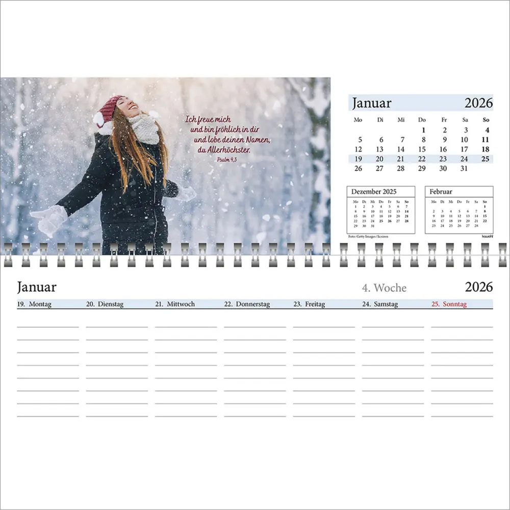 Bild: 9783754825464 | In deine Hand leg ich den Tag 2026 | Wochen-Tischkalender | Kalender