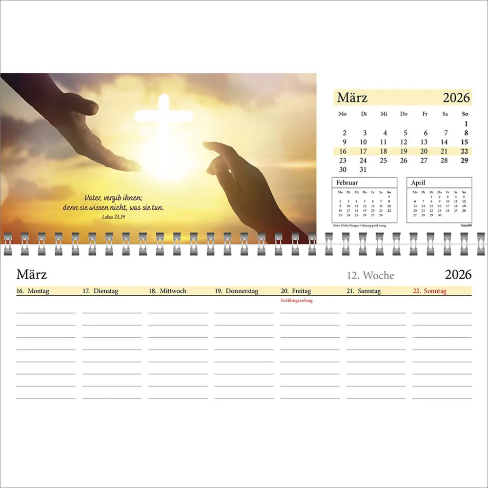 Bild: 9783754825464 | In deine Hand leg ich den Tag 2026 | Wochen-Tischkalender | Kalender