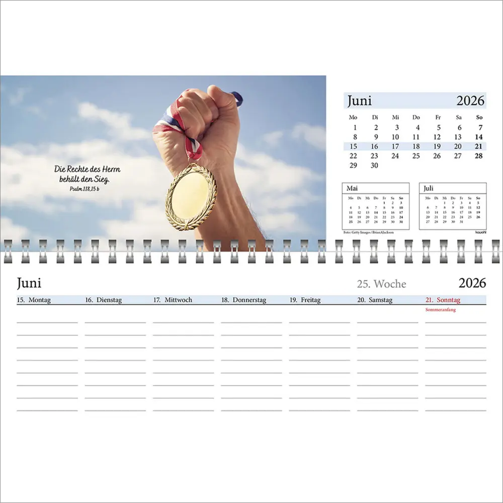 Bild: 9783754825464 | In deine Hand leg ich den Tag 2026 | Wochen-Tischkalender | Kalender