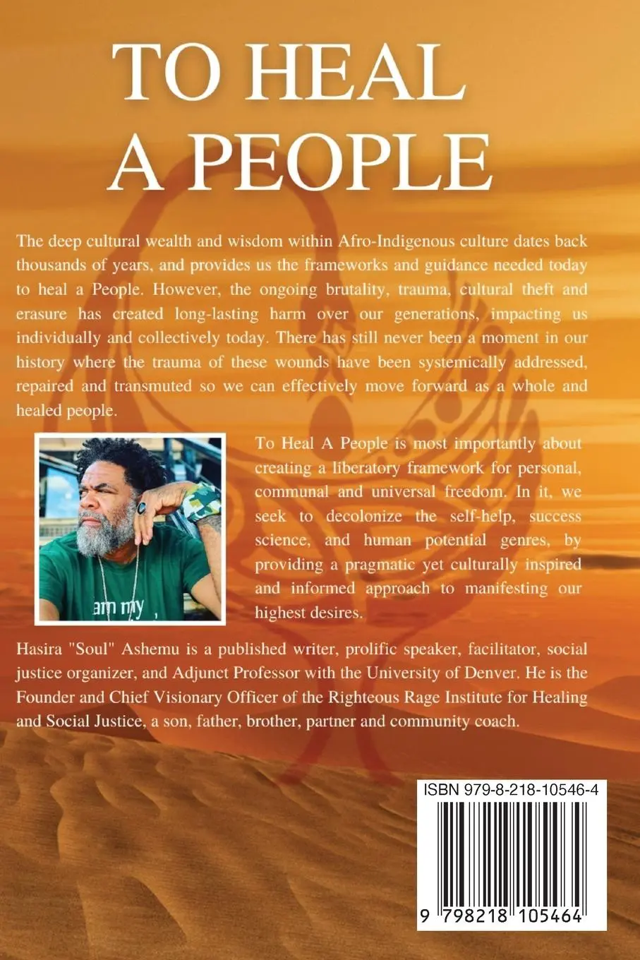 Rückseite: 9798218105464 | To Heal A People | A Book of Transformative Self and Communal Healing