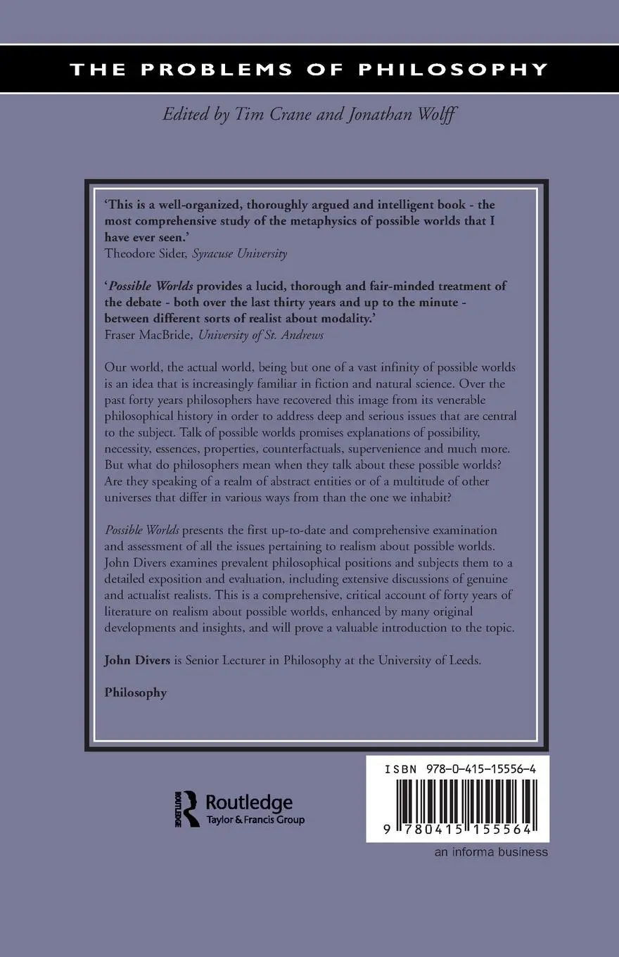 Rückseite: 9780415155564 | Possible Worlds | John Divers | Taschenbuch | Englisch | 2002