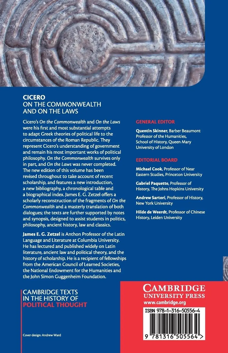Rückseite: 9781316505564 | Cicero | On the Commonwealth and On the Laws | Marcus Tullius Cicero