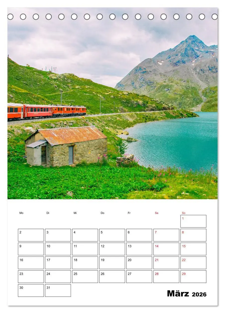 Bild: 9783516385564 | Rhätische Bahn - aussichtsreiches Bahnerlebnis (Tischkalender 2026...