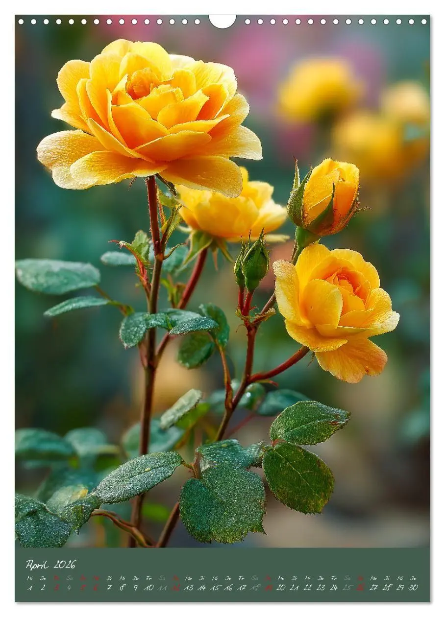 Bild: 9783516695564 | Rosen - Königin der Blumen (Wandkalender 2026 DIN A3 hoch),...