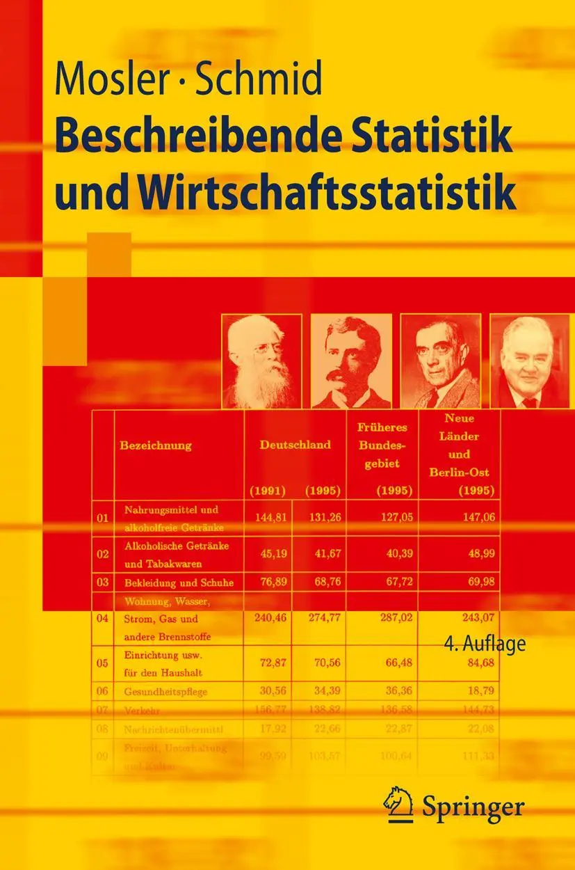 Cover: 9783642015564 | Beschreibende Statistik und Wirtschaftsstatistik | Schmid (u. a.) | x