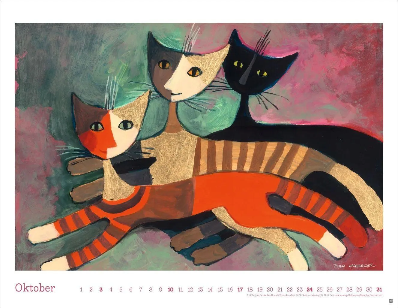 Bild: 9783756415564 | Rosina Wachtmeister Posterkalender 2027 | Rosina Wachtmeister | 14 S.