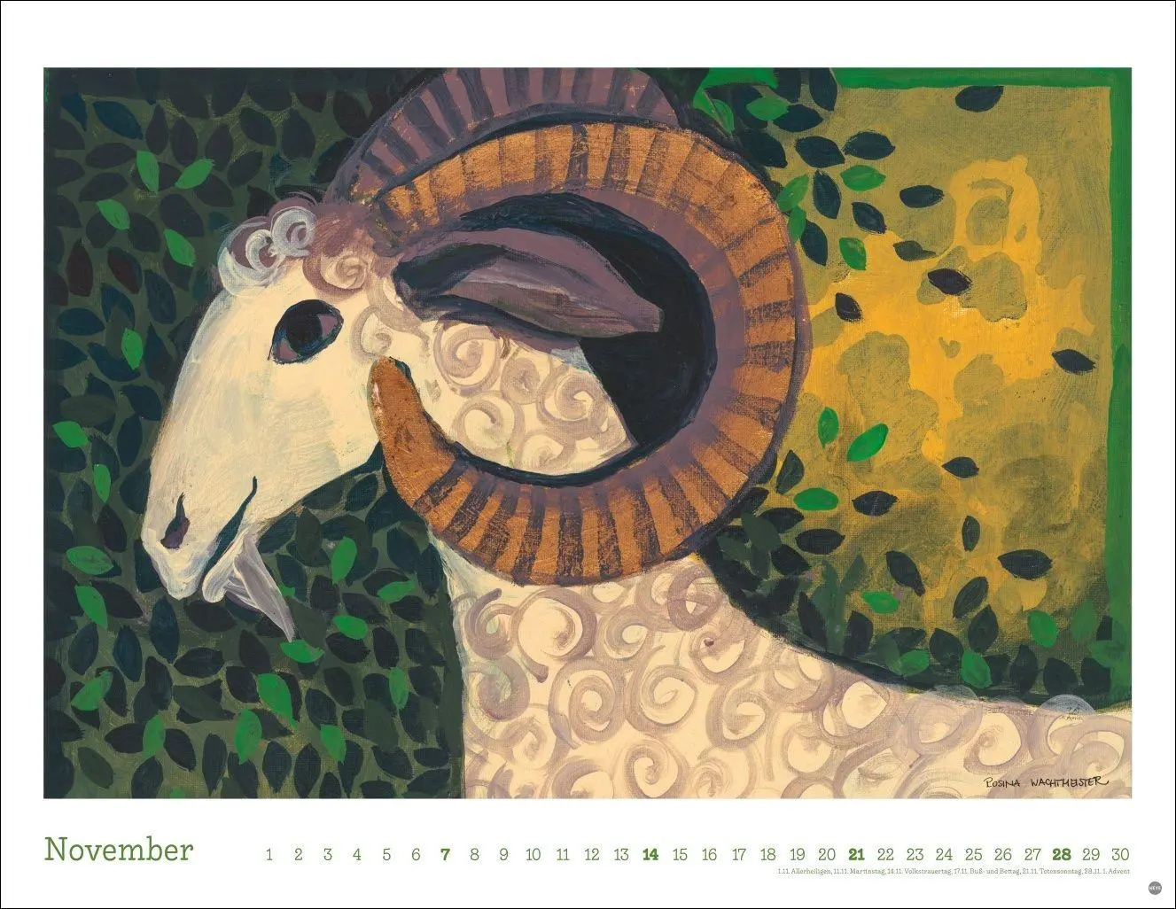 Bild: 9783756415564 | Rosina Wachtmeister Posterkalender 2027 | Rosina Wachtmeister | 14 S.