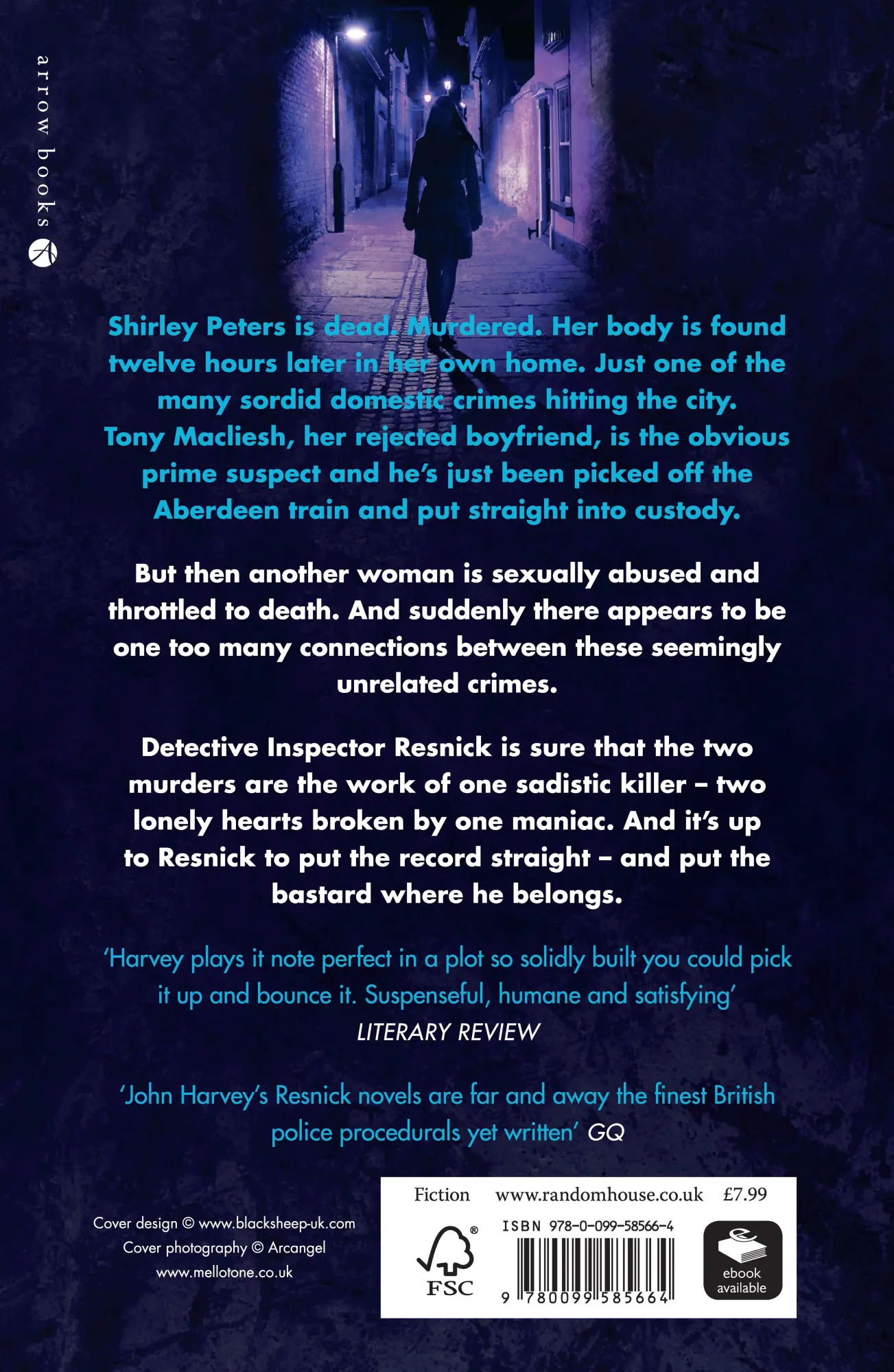 Rückseite: 9780099585664 | Lonely Hearts | (Resnick 1) | John Harvey | Taschenbuch | Englisch