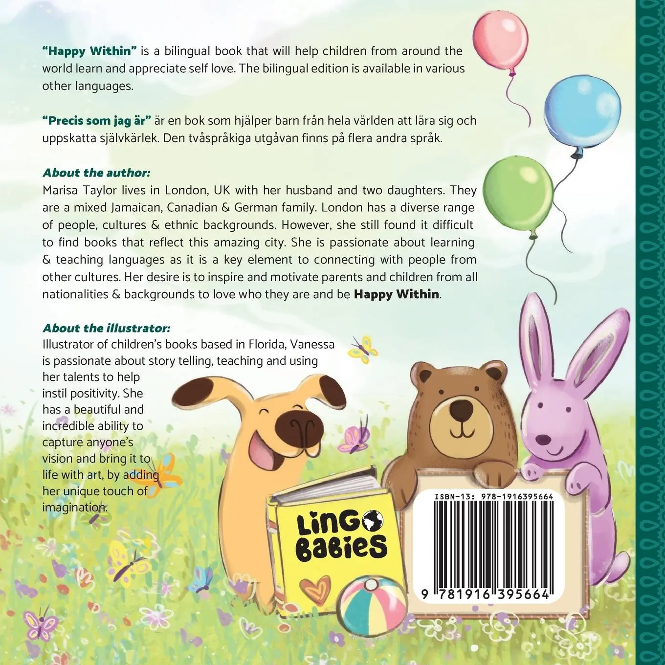 Rückseite: 9781916395664 | Happy within / Precis som jag är (Bilingual Children's book English...