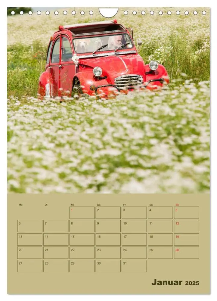 Bild: 9783435955664 | Citroën 2 CV - Flower Power (Wandkalender 2025 DIN A4 hoch),...