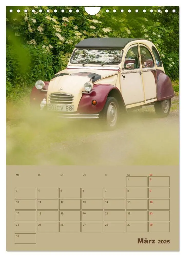 Bild: 9783435955664 | Citroën 2 CV - Flower Power (Wandkalender 2025 DIN A4 hoch),...