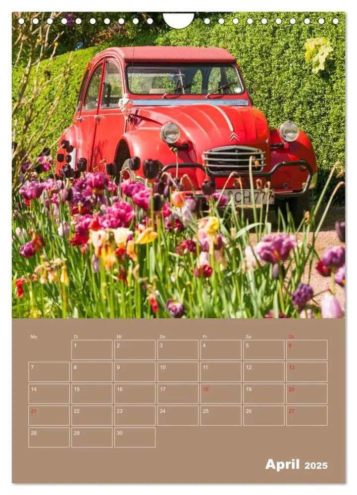 Bild: 9783435955664 | Citroën 2 CV - Flower Power (Wandkalender 2025 DIN A4 hoch),...