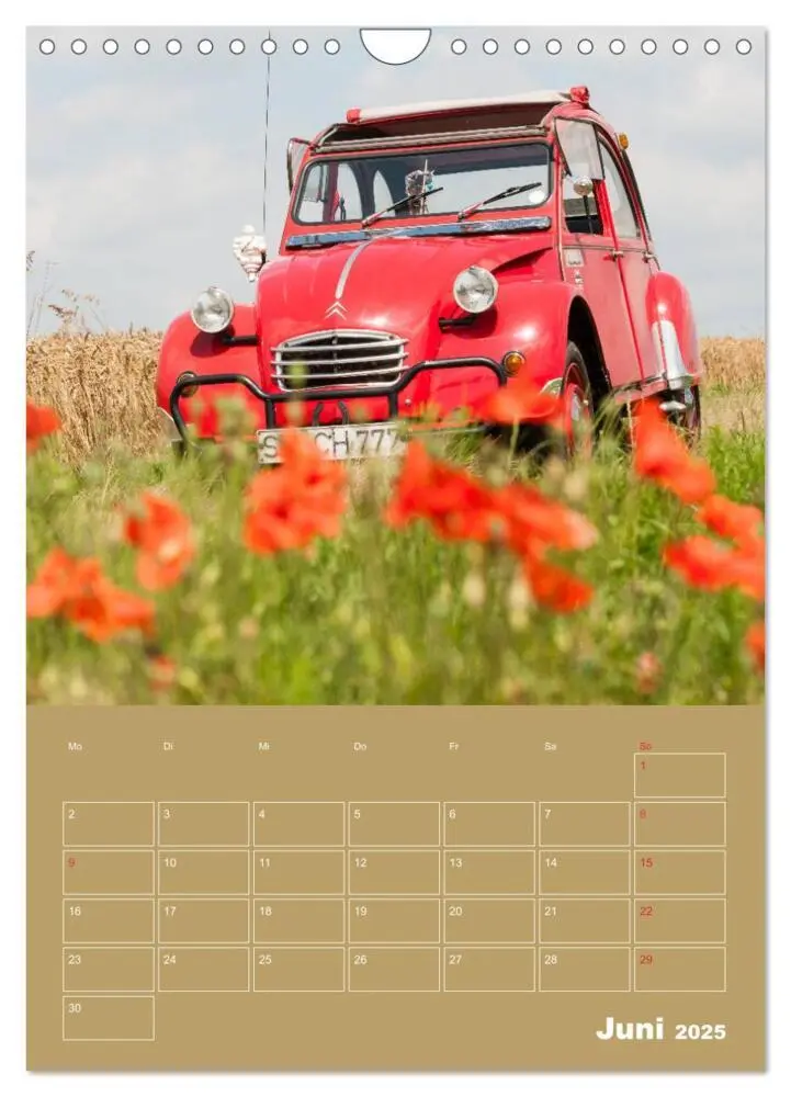 Bild: 9783435955664 | Citroën 2 CV - Flower Power (Wandkalender 2025 DIN A4 hoch),...