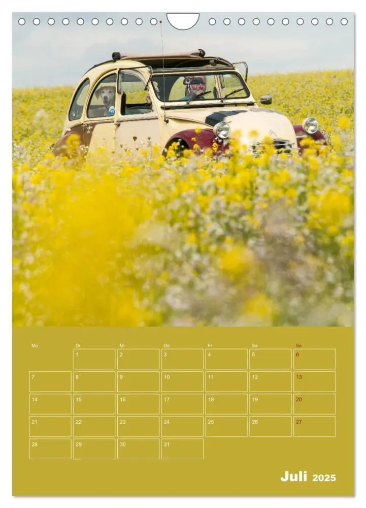 Bild: 9783435955664 | Citroën 2 CV - Flower Power (Wandkalender 2025 DIN A4 hoch),...