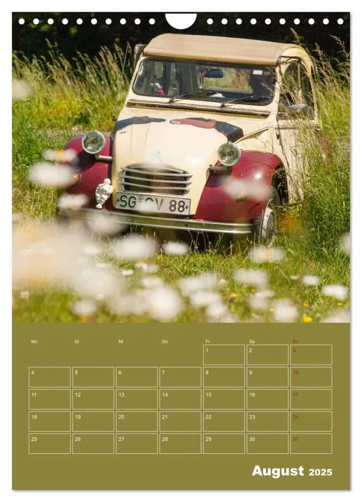 Bild: 9783435955664 | Citroën 2 CV - Flower Power (Wandkalender 2025 DIN A4 hoch),...