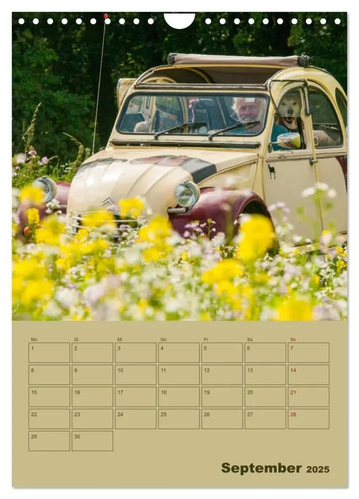 Bild: 9783435955664 | Citroën 2 CV - Flower Power (Wandkalender 2025 DIN A4 hoch),...