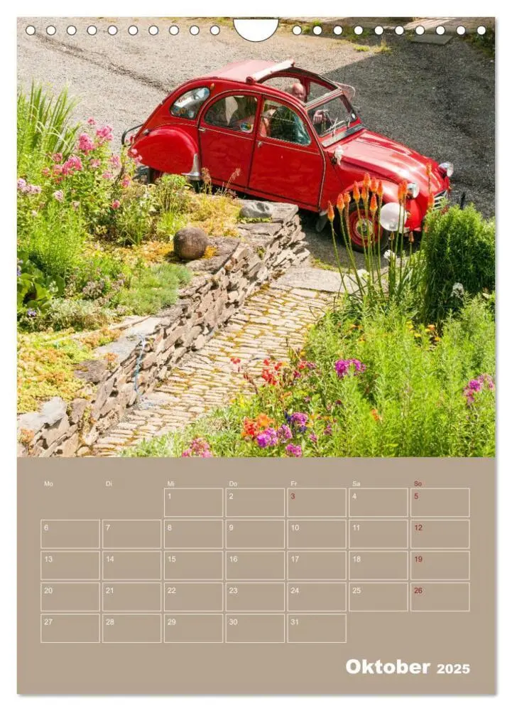Bild: 9783435955664 | Citroën 2 CV - Flower Power (Wandkalender 2025 DIN A4 hoch),...