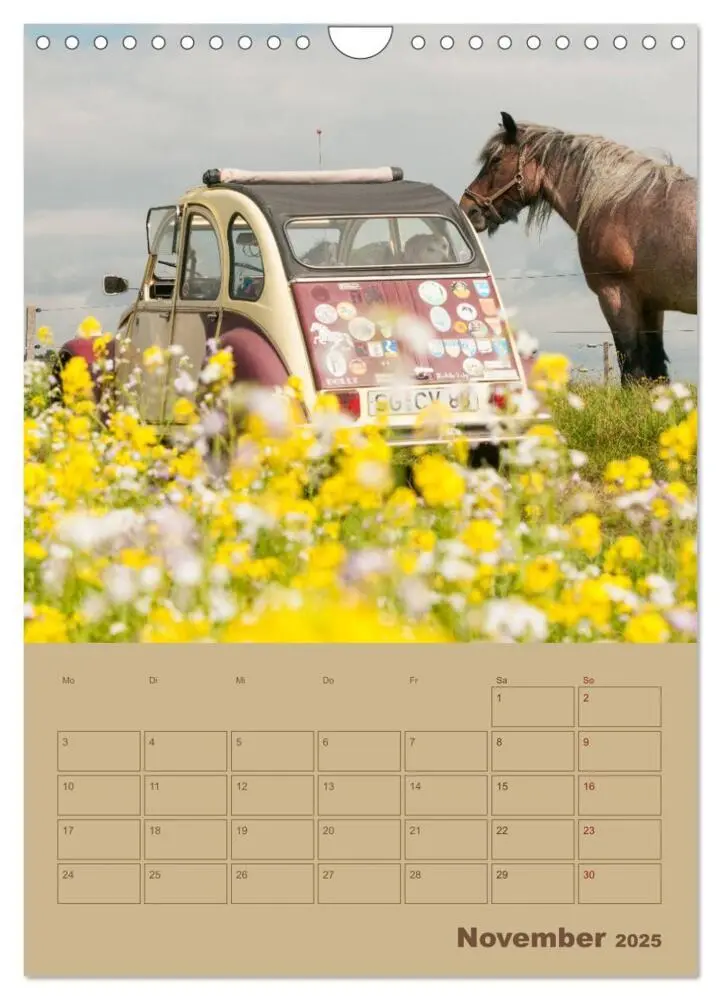 Bild: 9783435955664 | Citroën 2 CV - Flower Power (Wandkalender 2025 DIN A4 hoch),...