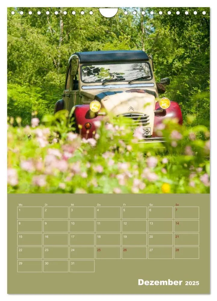 Bild: 9783435955664 | Citroën 2 CV - Flower Power (Wandkalender 2025 DIN A4 hoch),...