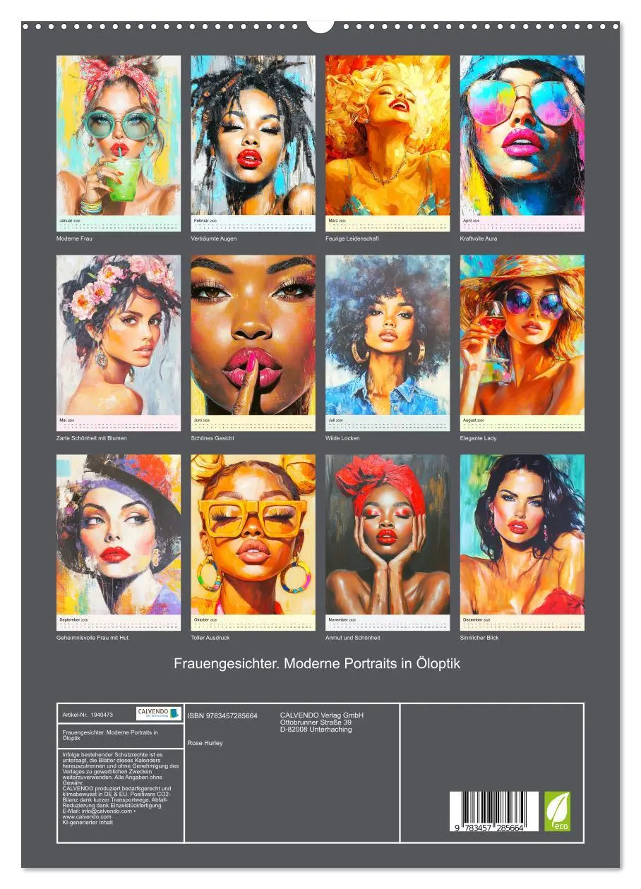 Bild: 9783457285664 | Frauengesichter. Moderne Portraits in Öloptik (hochwertiger Premium...
