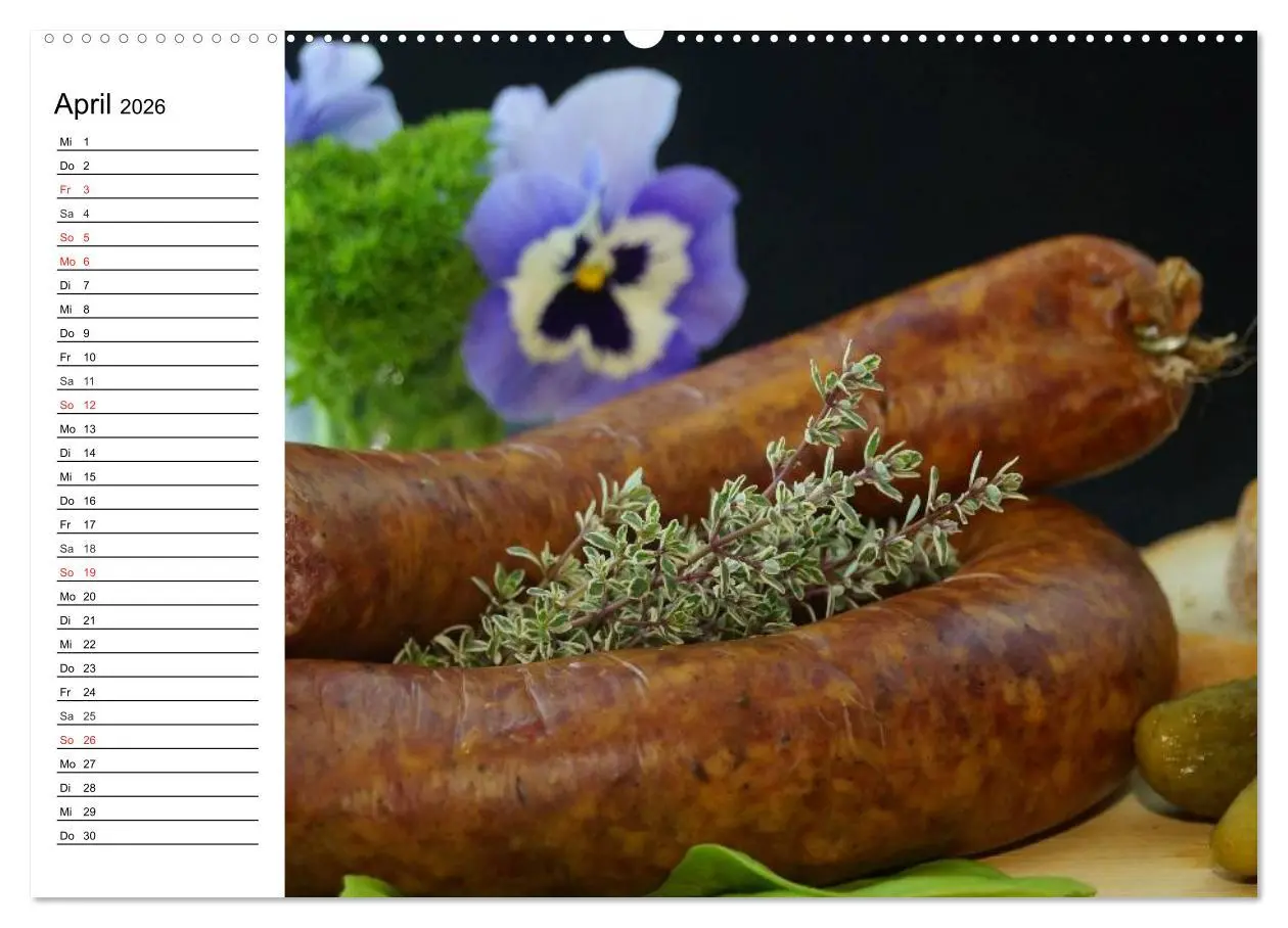 Bild: 9783457975664 | Brotzeit. Herzhaft und beliebt (Wandkalender 2026 DIN A2 quer),...