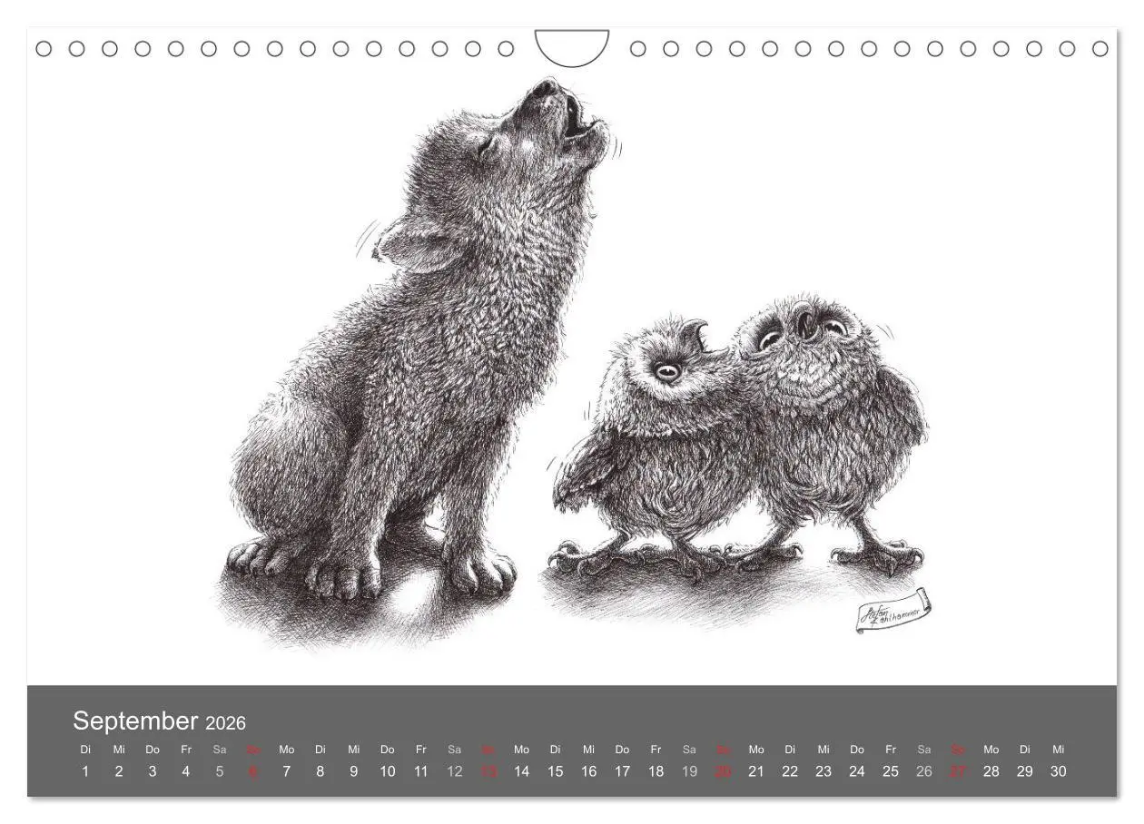Bild: 9783516205664 | owls &amp; friends 2026 (Wandkalender 2026 DIN A4 quer), CALVENDO...