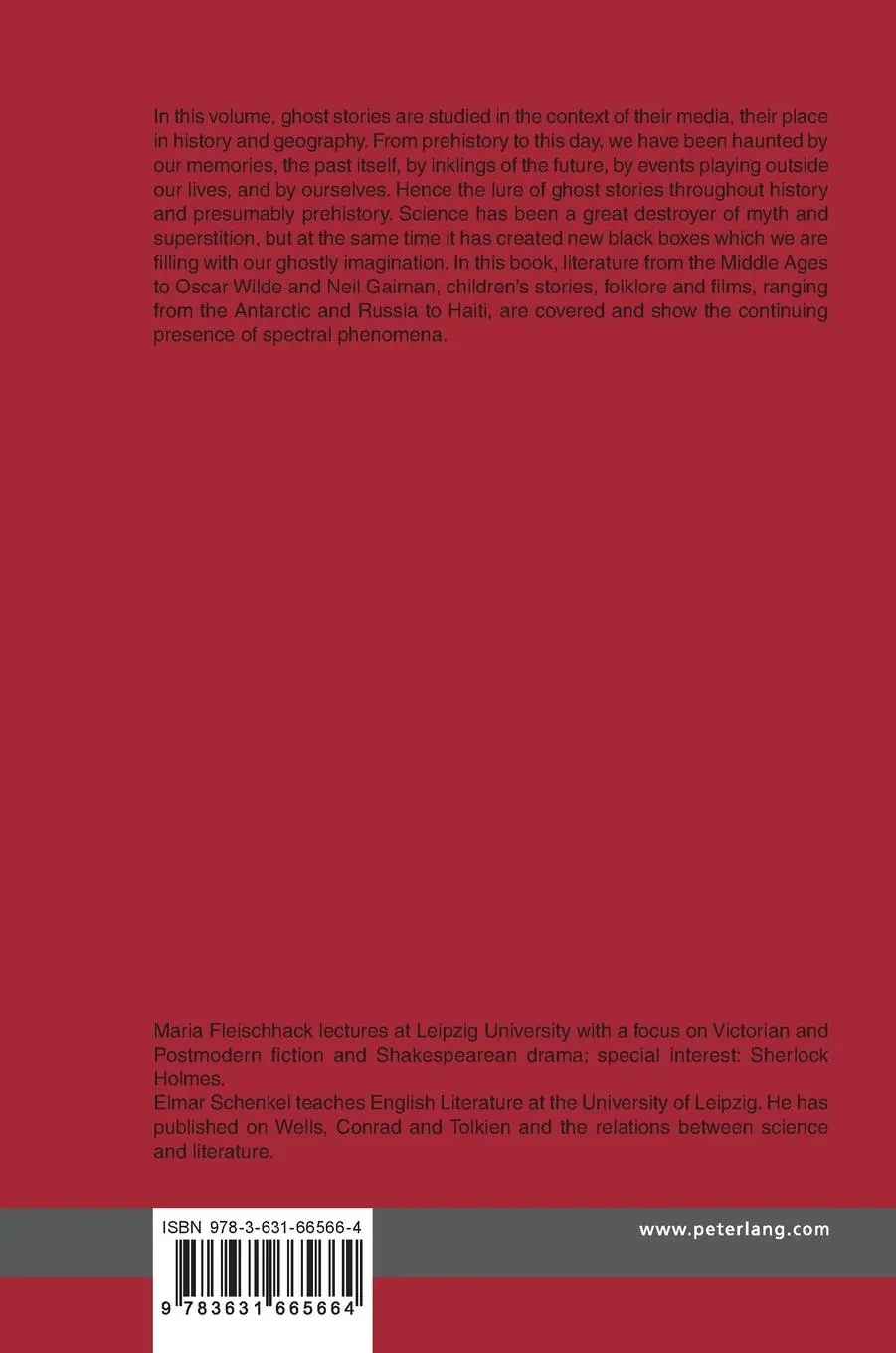Rückseite: 9783631665664 | Ghosts - or the (Nearly) Invisible | Elmar Schenkel (u. a.) | Buch