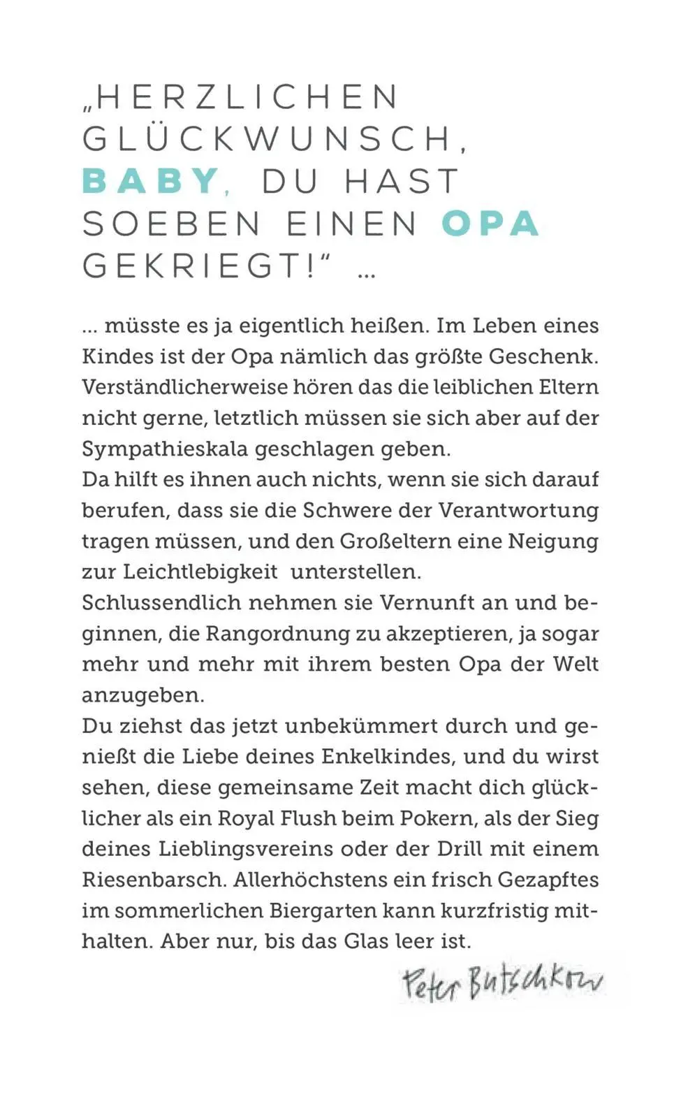 Bild: 9783830345664 | Überleben als Opa | Peter Butschkow | Buch | Überleben | 64 S. | 2025