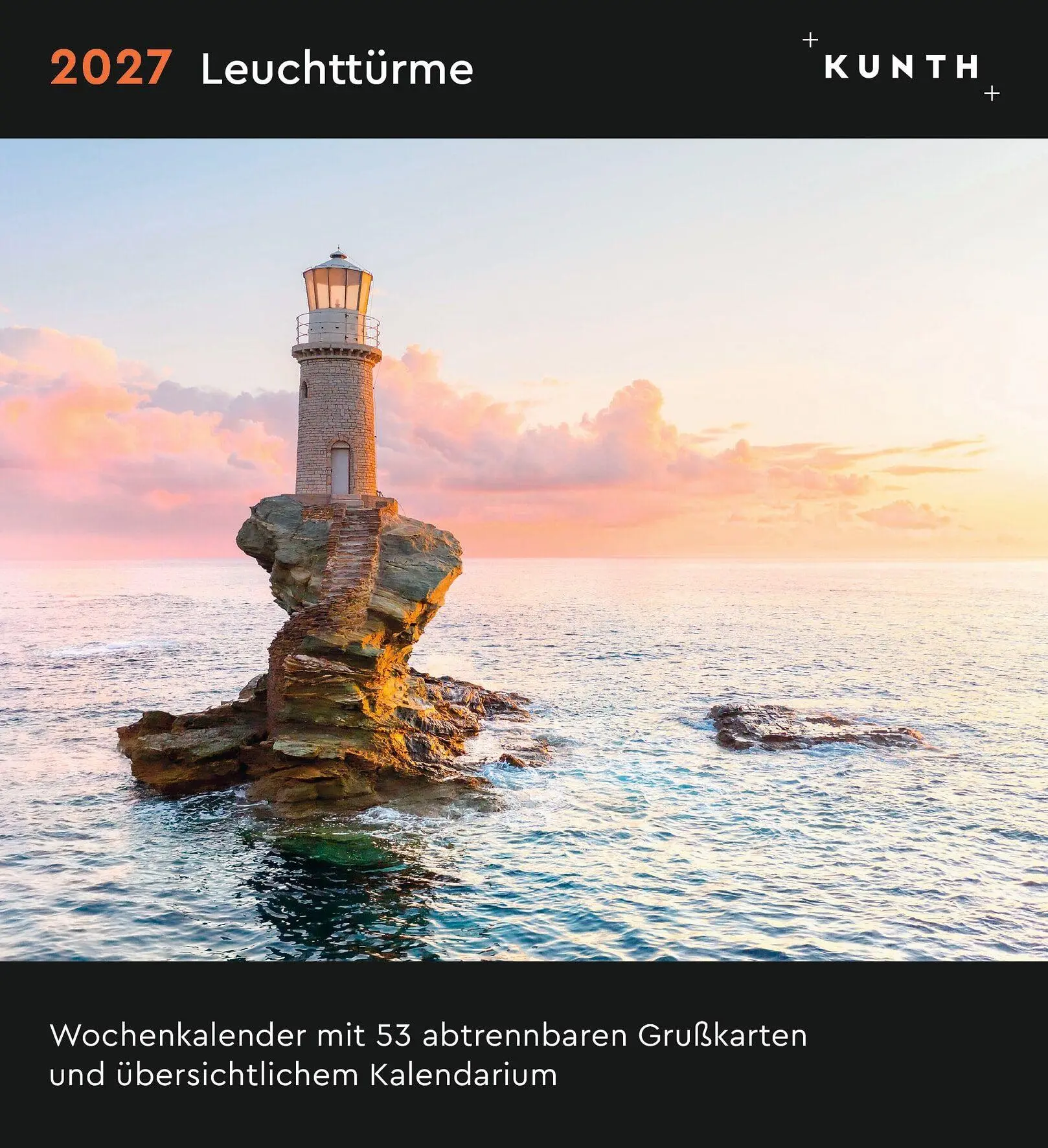 Cover: 9783965915664 | Leuchttürme - KUNTH Postkartenkalender 2027 | Kalender | 53 S. | 2027