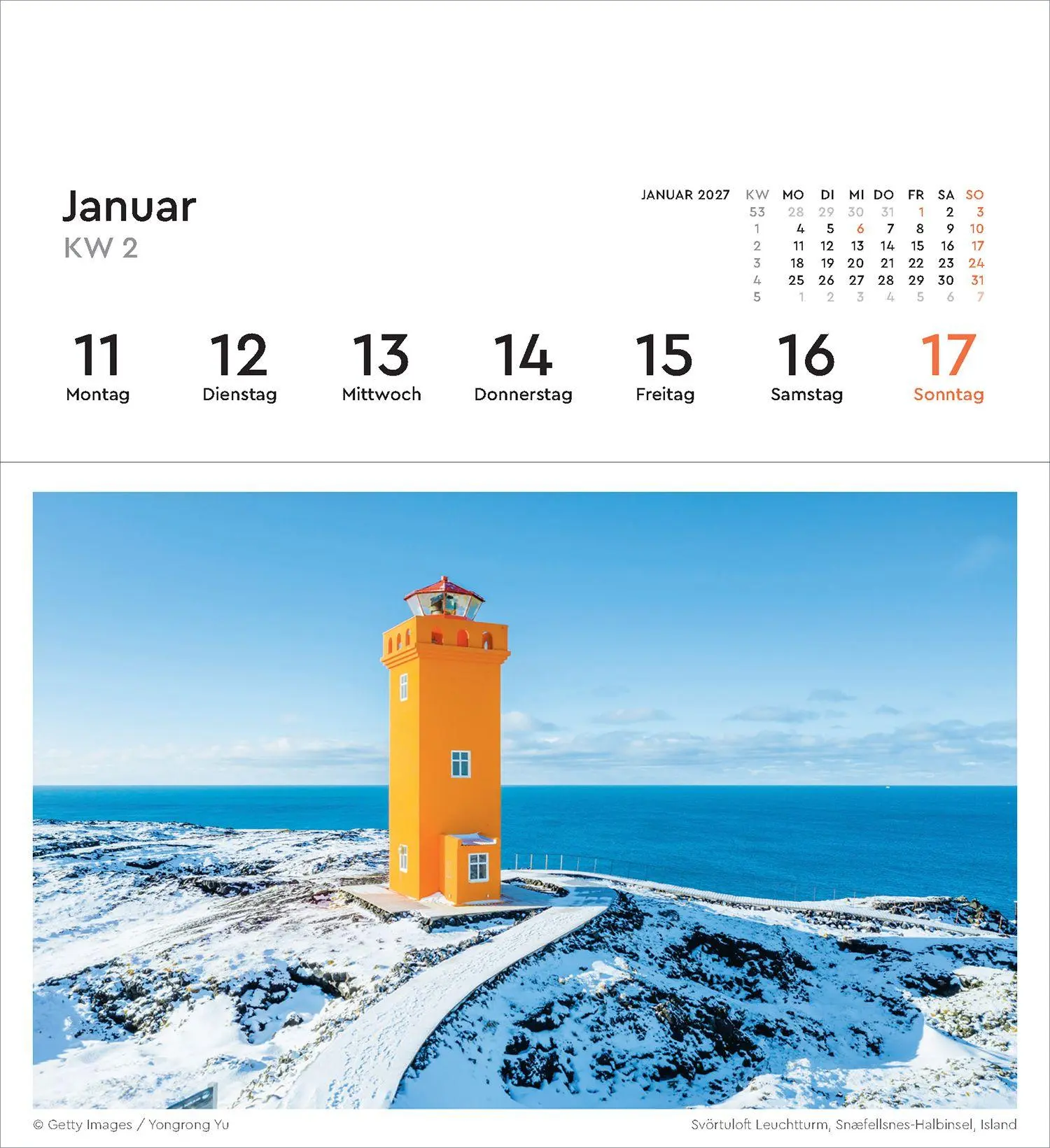 Bild: 9783965915664 | Leuchttürme - KUNTH Postkartenkalender 2027 | Kalender | 53 S. | 2027