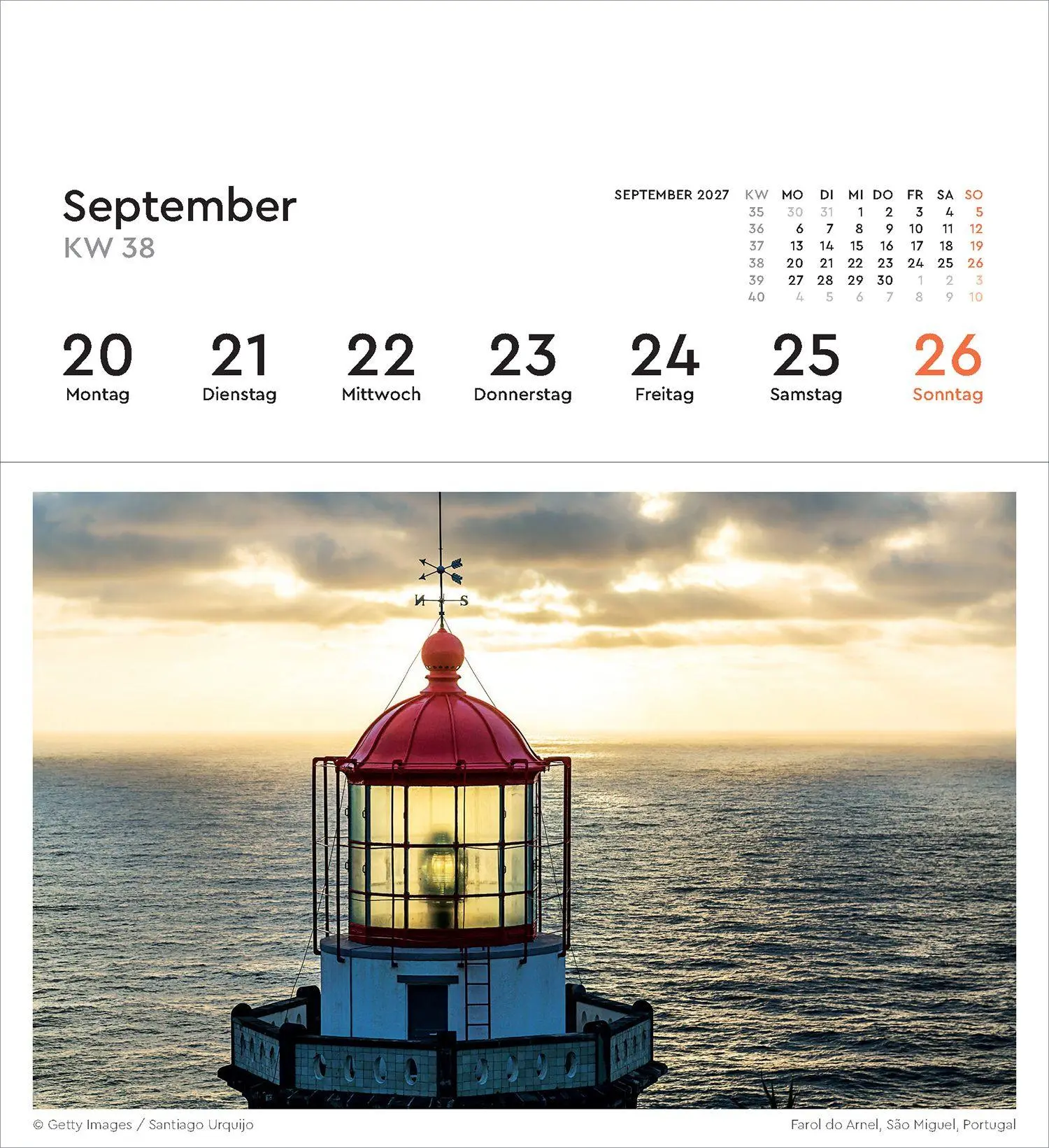Bild: 9783965915664 | Leuchttürme - KUNTH Postkartenkalender 2027 | Kalender | 53 S. | 2027
